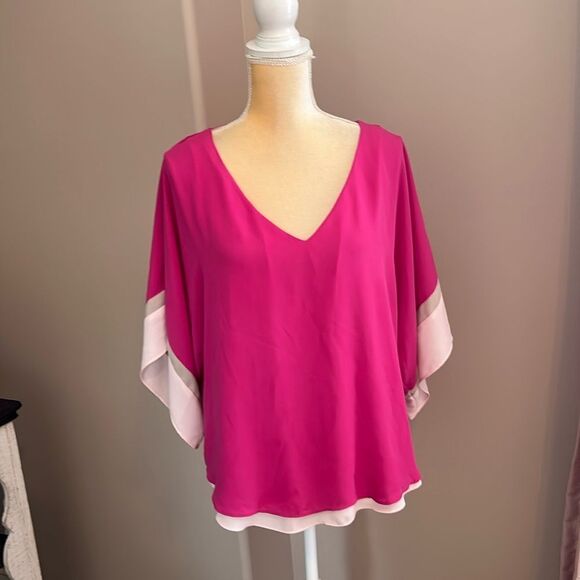 EUC White House Black Market Kimono Sleeve Blouse(size medium) - Picture 5 of 10